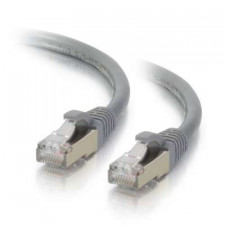 C2G Cat5e Booted Shielded (STP) Network Patch Cable - Patch cable - RJ-45 (M) to RJ-45 (M) - 30 m - STP - CAT 5e - molded - grey